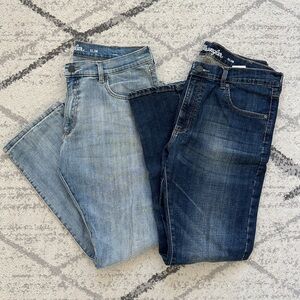 (2) Wrangler Men’s Slim Jeans - size 36x30